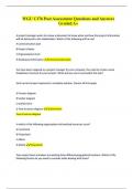 WGU C176 Post Assessment Questions and Answers  Graded A&plus;