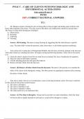 PNLE V &ndash; CARE OF CLIENTS WITH PSYCHOLOGIC AND   PSYCHOSOCIAL ALTERATIONS  &lpar;SET 1&comma;SET2 & SET 3&rpar; WITH  100&percnt; CORRECT RATIONAL ANSWERS