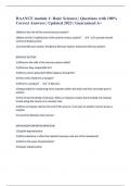 DAANCE module 1&colon; Basic Sciences &vert; Questions with 100&percnt;  Correct Answers &vert; Updated 2023 &vert; Guaranteed A&plus;