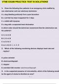 VTNE EXAM PRACTICE TEST B 2023/2024 SOLUTIONS QUESTIONS AND ANSWERS A+ RATED