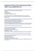 Capstone Pharm Pre-Assessment Quiz 100&percnt; Correct&lpar;RATED A&plus;&rpar;