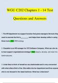 WGU C202 Chapters 1 - 14 Test Questions and Answers (2023 / 2024) (Verified Answers)