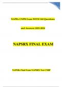 NAPRx CNPR Exam WITH 160 Questions and Answers 2023-2024 Graded A +