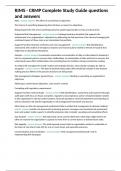 RIMS - CRMP Complete Study Guide questions and answers 