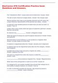 Electronics ETA Certification Practice Exam Questions and Answers&period;