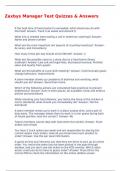 Zaxbys Manager Test Quizzes & Answers&Tab;