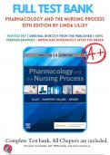 Test Bank For Pharmacology and the Nursing Process 10th Edition By Linda Lilley, Shelly Rainforth Collins, Julie Snyder | 2023-2024 | 9780323827973 | Chapter 1-58 | Complete Questions And Answers A+