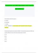 Wonderlic test 2023 Questions and Answers GRADED A+ 