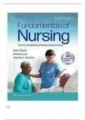 Test Bank Fundamentals of Nursing Art Science of Nursing 10th Edition Taylor Lillis Lynn ISBN NO: 1975168151, ISBN NO-13: 978-1975168155, All Chapters, Complete Guide A+