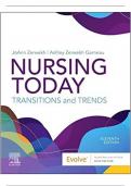 TEST BANK FOR NURSING TODAY TRANSITION AND TRENDS 11TH EDITION BY ZERWEKH||ISBN NO-10,0323810152||ISBN NO-13,978-0323810159|| Complete Guide A+