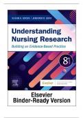 TEST BANK FOR UNDERSTANDING NURSING RESEARCH - 8TH EDITION BY SUSAN K GROVE & JENNIFER R GRAY||ISBN NO-10,0323826415||ISBN NO-13,978-0323826419||Complete Guide
