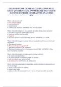 CSLB B LICENSE GENERAL CONTRACTOR REAL  EXAM QUESTIONS AND ANSWERS 2022-2024&sol; CSLB B  &ndash;LICENSEGENERAL CONTRACTOR EXAM 2022- 2024