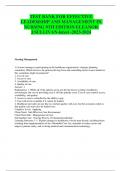TEST BANK FOR EFFECTIVE LEADERSHIP AND MANAGEMENT IN NURSING 9TH EDITION ELEANOR J&period;SULLIVAN-latest -2023-2024