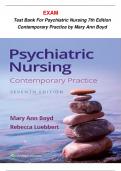 Test Bank For Psychiatric Nursing 7th Edition Contemporary Practice by Mary Ann Boyd COMPLETE GUIDE WITH RATIONALE