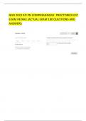 NGN 2023 ATI PN COMPREHENSIVE PROCTORED EXIT  EXAM RETAKE (ACTUAL EXAM 180 QUESTIONS AND  ANSWERS)