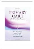 TEST BANK Primary Care : A Collaborative Practice, 5th Edition  Terry Buttaro  COVERS ALL TOPICS GRADED A+