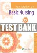TEXTBOOK OF BASIC NURSING 11TH EDITION ROSDAHL TEST BANK