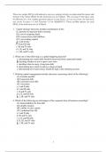 Kings College 5QQMN533. Sample MCQs with Answers