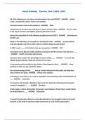 Social Problems  Practice Test 2 &semi;2023 -2024