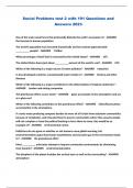 Social Problems test 2 with 191 Questions and Answers 2023