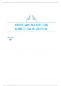 AGNP BOARD EXAM QUESTIONS Dermatology PRESCRIPTION.