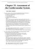 Test Bank Medical Surgical Nursing Chapter 33: Assessment of the Cardiovascular System 9th Edition Ignatavicius Workman