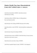 Shadow Health-Tina Jones-Musculoskeletal Exam with Verified Grade A&plus; Answers