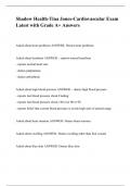 Shadow Health-Tina Jones-Cardiovascular Exam Latest with Grade A&plus; Answers