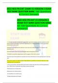 HESI PN EXIT EXAM V3 VERSION 3 EXAM TEST BANK QUESTION BANK 160 Questions & Correct Answers