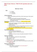 MDC3 Exam 1 Review - With NCLEX questions and extra notes&period;