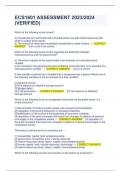 ECS1601 ASSESSMENT 4 2023&sol;2024 &lpar;VERIFIED&rpar;