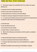 FINRA SIE FINAL STUDY EXAM QUESTIONS AND ANSWERS GRADED A+