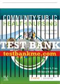 Test Bank For Community/Public Health Nursing, 8th - 2024 All Chapters - 9780323795319