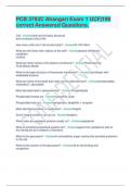 PCB 3703C Ahangari Exam 1 UCF&vert;190 correct Answered Questions&period;