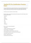 TestOut PC Pro Certification Practice Exam Exam Questions With 100&percnt; Correct Answers&period;