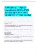 WAPS (SSgt - TSgt) {A Compilation Of The PDG Advisor APP 2023 100% VERIFIED STUDY GUIDE