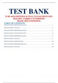 TEST BANK NURS 6630 MIDTERM & FINAL EXAMS FROM 2019-2022(100% CORRECT &VERIFIED) HIGHLYRECOMMEDED)