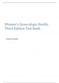 Women's Gynecologic Health 3rd Edition Test Bank&period;