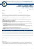 LINICAL LEARNING – DIRECT  PATIENT CARE DOCUMENTATION LEVEL 3 CLINICAL COURSES PAGE 1 OF 10
