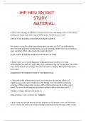 IHP HESI RN EXIT STUDY MATERIAL&colon;