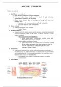 BIOL 235/BIOL235 Midterm-1 Study Notes (Version B): Biology (Athabasca University)
