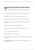 NIFA FINAL EXAM QUESTIONS & ANSWERS CORRECT 100&percnt;