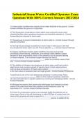 Industrial Storm Water Certified Operator Exam Questions With Correct Answers 2023&sol;2024 Graded 100&percnt;&period;