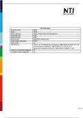 Paper Arbeidsrecht NCOI/ NTI - incl beoordelingsformulier