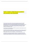    AAPC CASES CPMA Review questions and answers well illustrated.