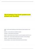  TDLR Esthetics Prep Exam questions and answers well illustrated&period;