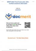  NRNP 6665 Final Exam-with 100&percnt; verified solutions-2023-2024