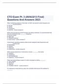   CTO Exam Pt. 3 (AVIA3213 Final) Questions And Answers 2023