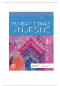 Test bank for Fundamentals of Nursing 10th Edition by Patricia A. Potter, Anne Griffin Perry, Patricia A. Stockert, Amy Hall Chapter 1-50 | Complete Guide A+