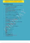VERIFIED NURSING ADMISSION EXAM - CHEMISTRY V1&sol;V2 2023&sol;2024 COMPLETE
